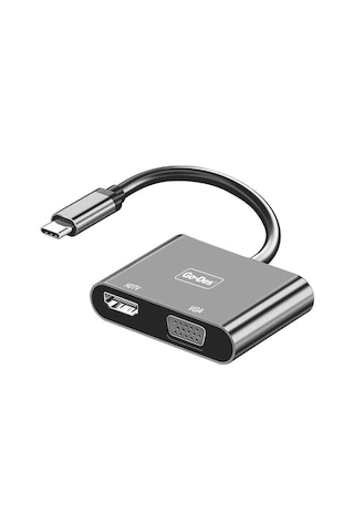 Go Des GD-8280 Type-C To HDTV+VGA Dönüştürücü - ZORE-262614