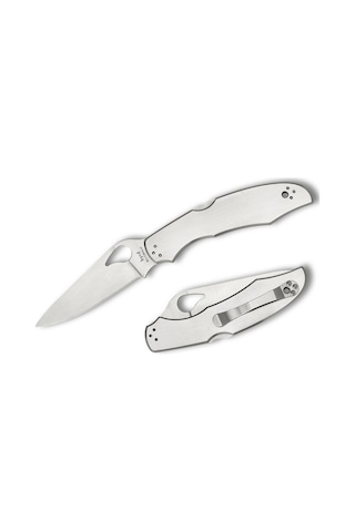 Spyderco Byrd Cara Cara 2 Stainless Combinationedge Kamp Çakı Gümüş