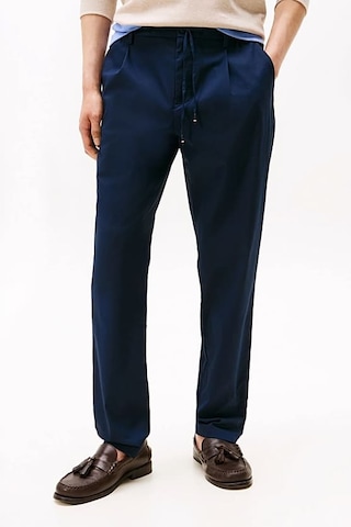 Tommy Hilfiger Erkek Tapered Fit Bilek Boy Teknik Kumaş Pantolon - Lacivert Desert Sky