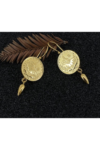 Çelikoğlu Kuyumculuk 14 Ayar Altın Reşatlı Küpe 2,22 Gr Açık Sarı Altın