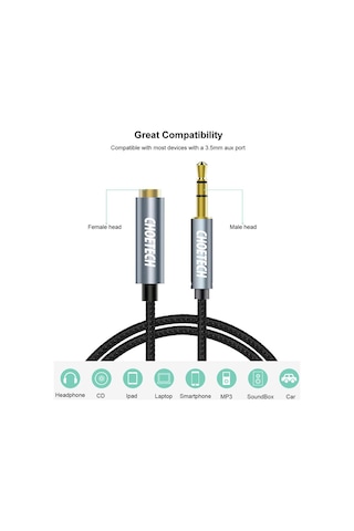 Choetech Aux Uzatma Kablosu 2 M Aux001