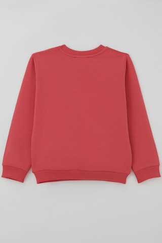 Breeze Kız Çocuk Sweatshirt Dostluk Temalı Sevimli Hayvancıklar Baskılı 1.5-5 Yaş , Mercan