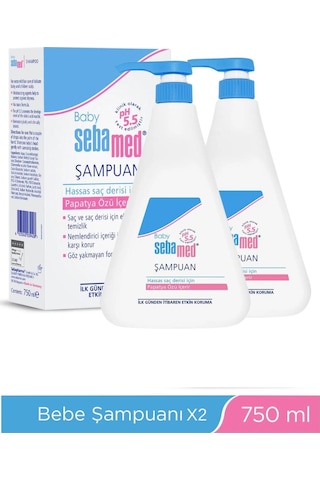 Sebamed Baby Ph 5.5 Göz Yakmayan Formül Nemlendirici Etkili Papatya Özütlü Bebek Şampuanı 750 Ml Normal