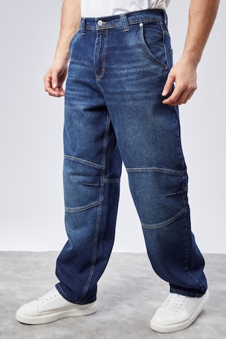 Cedy Denim Cedy Denım Yüksek Kalite Erkek Yüksek Bel Skater Baggy Jeanpantolon C362 Lacıvert