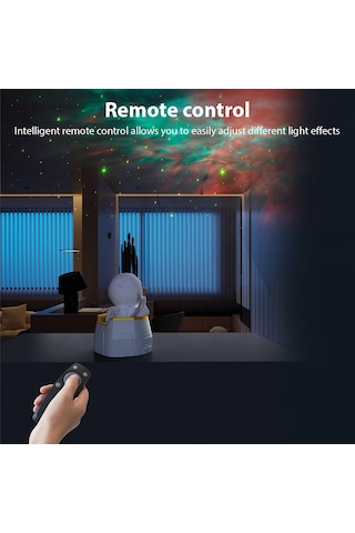 Reedark Uzaylı Figürlü Yıldız Projeksiyon Lambası, Mavi Dişli Kontrol, İki Zamanlama Modu, Usb Beslemeli, Açı Ayarlı, Bluetooth Desteği Diğer