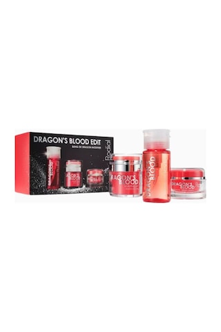 Rodial Dragon's Blood Edit Set, Temel Cilt Bakım Üçlüsü Cilt Bakım Setleri