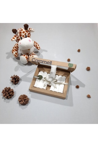 Organik Pamuk 7'li Bebek Ağız Mendili 20x20 Cm 7 Adet