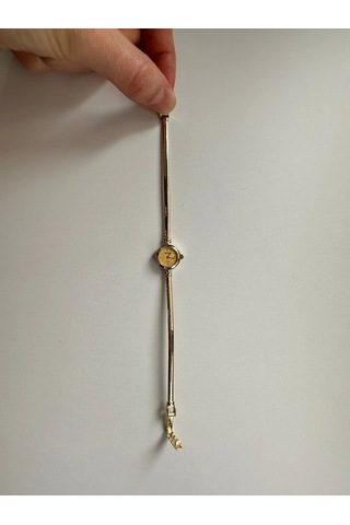 Arpaş 14 Ayar Altın Saatli Sade Bileklik 944 Gold Sarı Altın