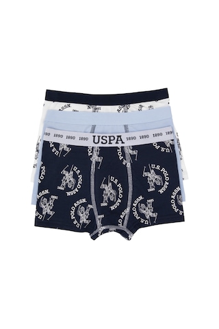 U.S. Polo Assn. Erkek Çocuk 3'lü Boxer Takım 50319392-VR033