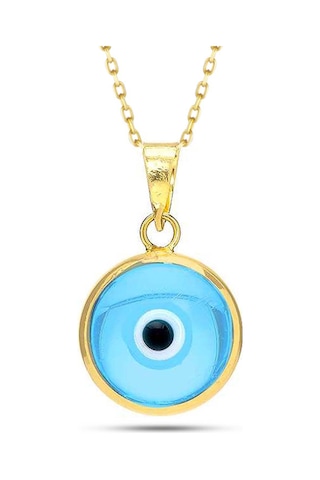 Moom Mücevherat Kadın 14 Ayar Altın Nazar Göz Kolye N11.40311