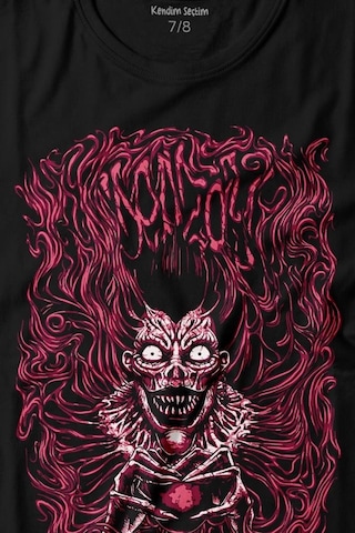 Kendim Seçtim Girl Skull Kız Kadın Yaratık Vampir Baskılı Tişört Çocuk T-shirt 001