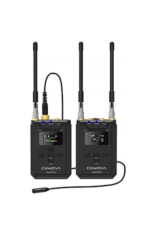 Ckmova Vocal M V4 UHF Çift Kanallı 1 Alıcı 2 Vericili Mikrofon