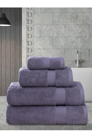 Cotton Arel Pamuk Banyo Havlusu 70x140 Mürdüm