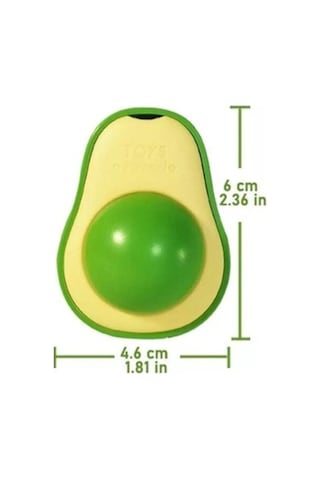 Avokado Tasarımlı Kedi Yalama Topu 5 Li Set