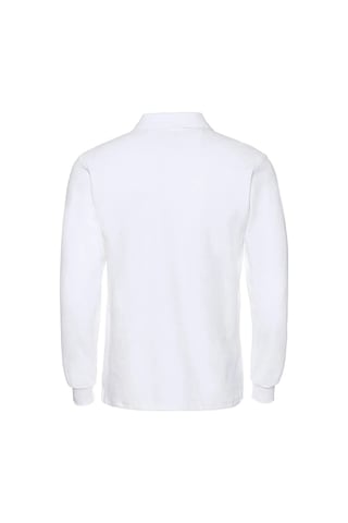 Tezzgelsin Erkek Çocuk Uzun Kol Polo Yaka Okul T-shirt Beyaz