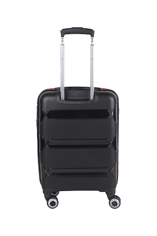 Hotowa Gold Pp Valiz 8011 Siyah Kırmızı Tsa Kilitli Orta Boy Kırmızı - Siyah