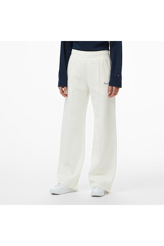 Tommy Hilfiger Script Straight Pique Kadın Beyaz Eşofman Altıww0ww45744