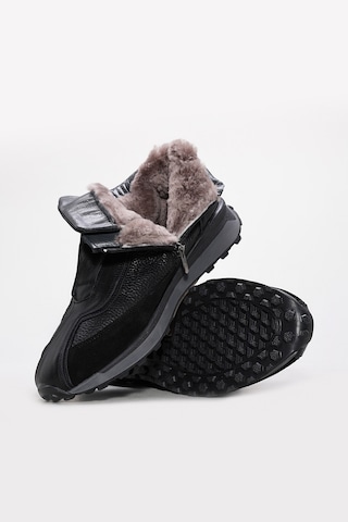 Hakiki Deri Kürklü Erkek Klasik Bot 856kma528 Siyah