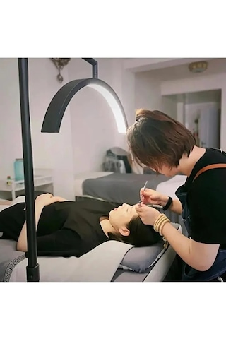 24inç Ay Lamba Led Video Işığı Yarım Ay Şekilli Kumandalı Dolgu Işık Kalıcı Makyaj Tatto Çekim Işığı