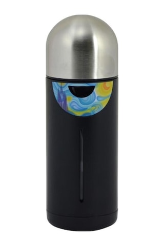 Eye Of Içi Cam Dışı Çelik Matara 280 Ml Siyah Çok Renkli