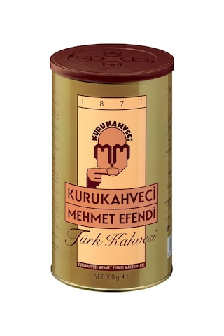 Kurukahveci Mehmet Efendi Türk Kahvesi 500 Gr Teneke Öğütülmüş