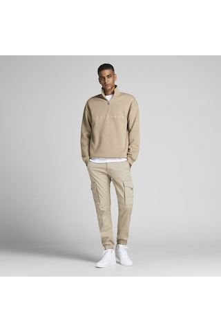 Jack & Jones Paul Flake 542 Kargo Pantolon 12193754 Crockery Açık Krem
