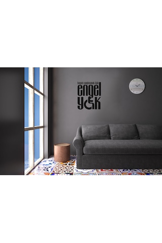 Engel Yok Folyo Sticker 200cm Uzunluk Siyah