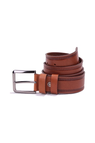 Dagoster DMK26-468DG Taba 4 CM Hakiki Deri Erkek Kemer Taba
