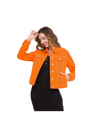 Wj212 Basic Kısa Kadın Jeans Ceket 001