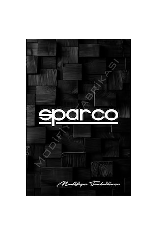 Sparco Sticker Folyo - Beyaz - 19 X 4 Cm