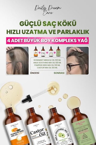 True Bee Süper Kompleks Yağ Bakım Seti 4 x 100 ML