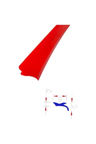 Contacall Cnc Tezgah Sıyırıcı Fitili Cnc Contası Cnc Makinası Fitili 25 Metre Kırmızı