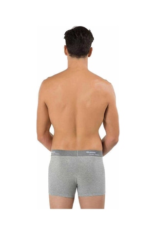Kom Erkek Gri Boxer 2'li Gri
