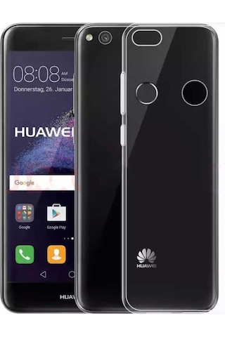 Huawei P8 Lite Kılıf Zore Şeffaf Ince Ve Esnek Süper Silikon Renksiz