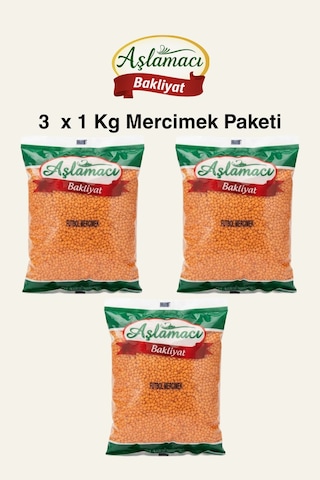 Futbol Mercimek 3 Lü Ekonomik Paket 3 X 1 Kg