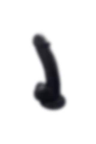 River World 19 Cm 'lik Dildo Testisli Realistik Siyah