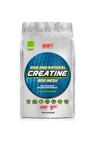 Raw And Natural Creatine 200 Mesh 1000 G Aromasız