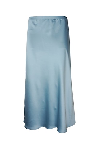 BULALGİY Kadın Yeşil Saten Uzun Etek - BGA00060M