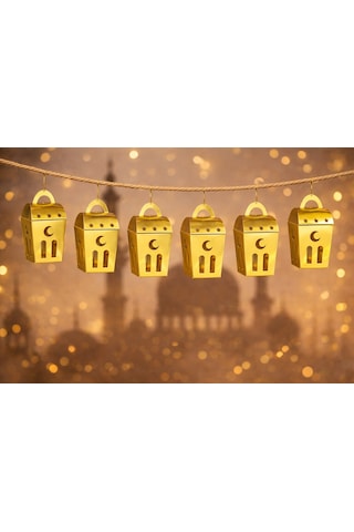 Ramazan Temalı Kutu 12'li 12x6 Cm Altın Diğer