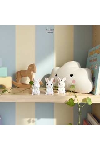 3 Sevimli Tavşancık Ev/çocuk Odası Dekoru