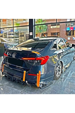 Honda Civic Fe1 2022 2023 Yeni Model Arka Ek Mat Siyah Plastik