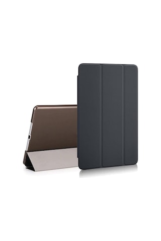 Apple Uyumlu iPad  5. 6. Nesil 2017 2018 9.7" Inc Kılıf Smart Cover Katlanabilir Standlı Akıllı Kapak Siyah