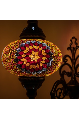Dekoratif Mozaik Duvar Apliği Otantik Çok Renkli