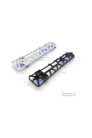 Ps5 Slim Kasa Soğutucu Fan Rgb Işıklı Dobe-tp5-3538s