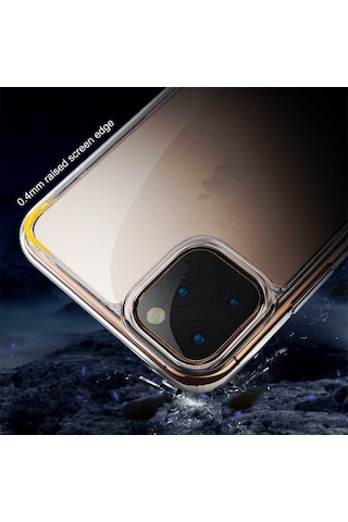 Benks Apple Uyumlu iPhone 11 Pro Kılıf Benks Magic Crystal Clear Glass Kapak ZORE-218167