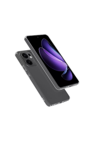 Adige Oppo Reno 13f Uyumlu Kılıf Şeffaf Silikon Şeffaf