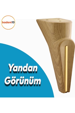 Badem10 Nota Mobilya Kanepe Sehpa Tv Ünitesi Koltuk Ayağı Baza Ayakları Desenli Kahverengi Cev Sku: Smg8690010216779 Ahşap