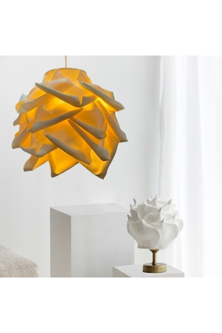 Modern Eva Gül Krem Tasarım Sarkıt Avize KREM RENK