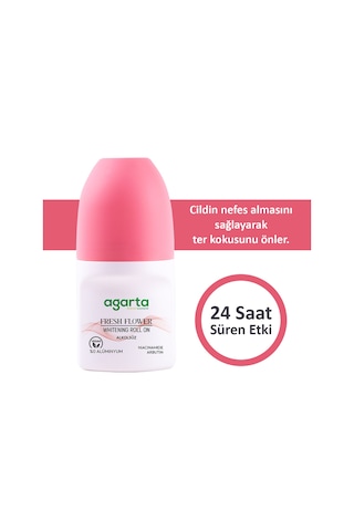 Agarta Ter Kokusu Önleyici 24 Saat Etkili Beyazlatıcı Kadın Fresh Flower Roll-on 50 ML