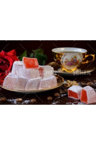 Ezgikaya Kuruyemiş Glikozsuz Lokum 1.5 Kg Güllü Lokum Atıştırmalık